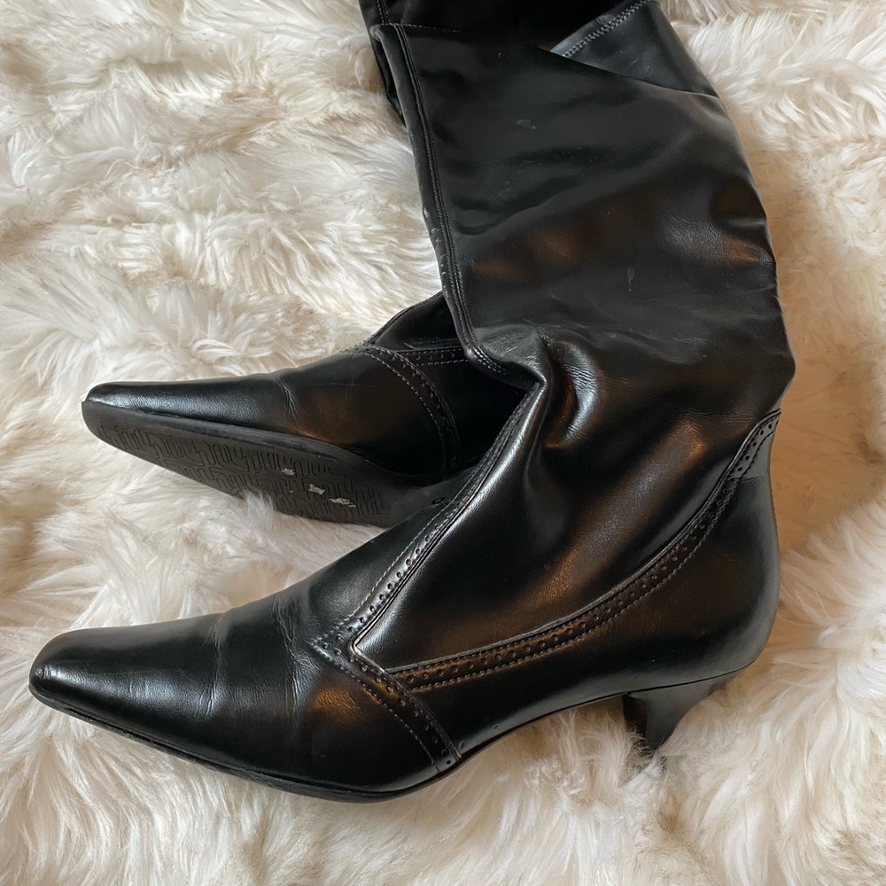 Franco Sarto Black Boot Heels
